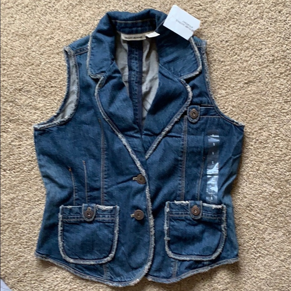 NWT DKNY jeans vest / top S